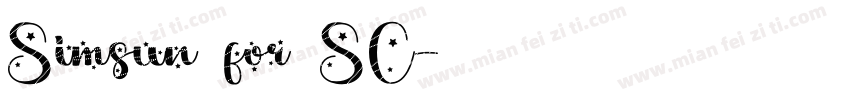 Simsun for SC字体转换